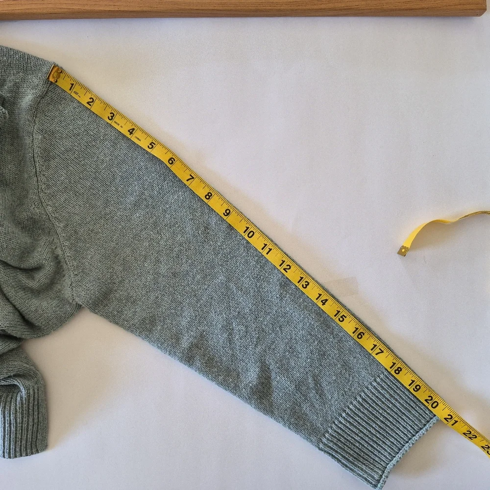 Ella Moss Crew Neck Sweater Womans XL Light Green Minimalist Casual Cozy - Picture 6 of 10